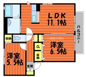 グラスガーデン　C棟の物件間取画像